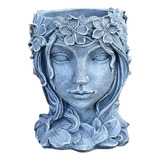 Planter Face, Vaso De Flores, Estátua Decorativa De Menina,