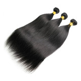 Cabelo Humano Natural Mega Hair Liso Na Tela 65cm - 100g