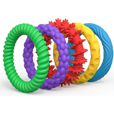 Pulseras Sensoriales Texturizadas 5 Piezas Fidget Niños Y Ad