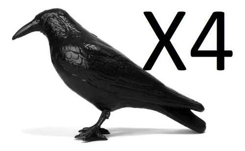 Ahuyenta Espanta Palomas Raven X 4 Unidades El Cuervo Negro