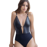 Body Melifera 203 Engomado Espalda Descubierta Only Black