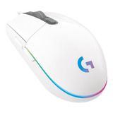Mouse Gamer De Juego Logitech G  G Series Lightsync G203 Blanco