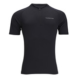 Maillot Manga Corta Hombre Ciclismo Carretera Essentiel Negr