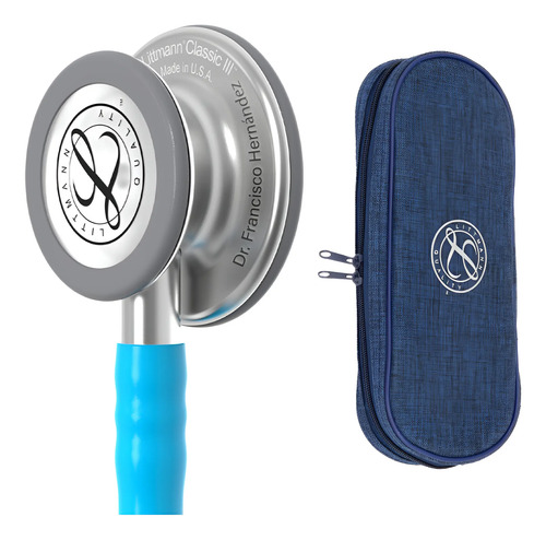 Littmann Classic Iii Turquesa 5835 + Estuche + Grabado Láser