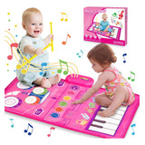Tapete Musical 2 En 1, Juguetes Para Bebes De 1 Ano, Teclado