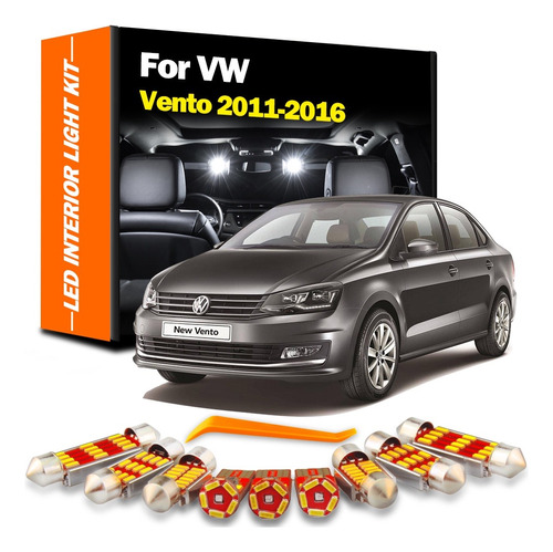 Led Premium Interior Vw Vento 2014 2022 + Herramienta Canbus