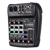 Muslady Ai-4 - Tarjeta De Sonido Compacta Para Mezclar Audio