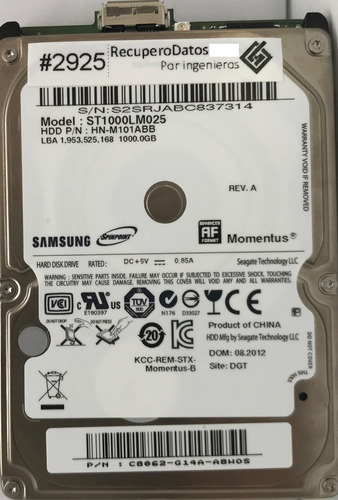 Samsung St1000lm025 1000gb Usb 03656 Recuperodatos