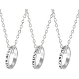 Bff Best Friends - Collar De Anillos Para Mujeres Y Hombres,