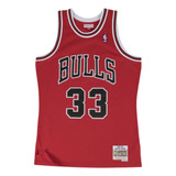 Jersey Mitchell & Ness Hombre Scottie Bulls 97 Rojo