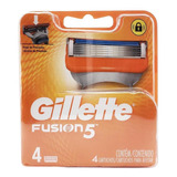 Carga Gillette Fusion 5 Tradicional Com 4 Cartuchos
