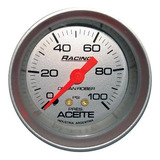 Reloj Presion Aceite F. Plateado 100psi D52mm