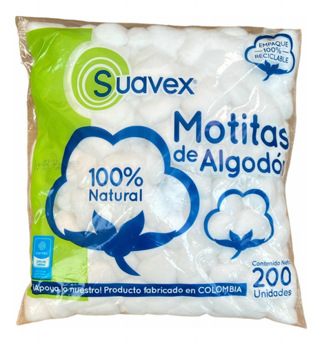 Motitas De Algodón No Estéril - Unidad a $54