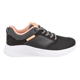 Zapatilla Power Mujer Breeze Beru Black/coral