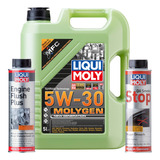 Kit 5w30 Molygen Oil Smoke Stop Liqui Moly