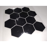 Azulejo Autoadhesivo Hexagonal Tipo Panal Negro 16591