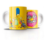 Tazón Taza Personalizada Dia De La Mamá Los Simpson Vol4.