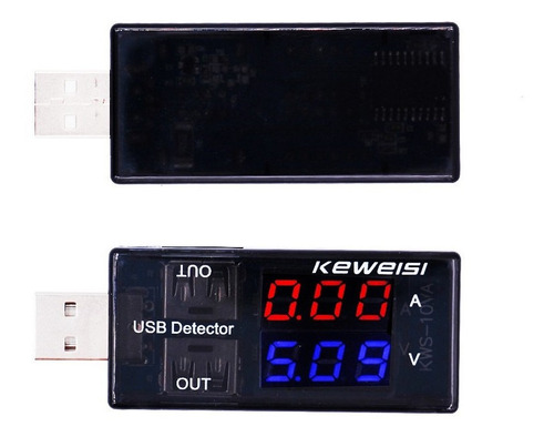 Testador Porta Usb Voltímetro Amperímetro 3 - 5 V 0 - 3 A