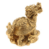 Feng Shui Estatua De Tortuga De Dragón Chino De Cobre Puro