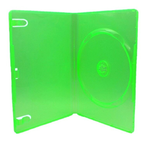 Estuche Dvd Verde Translucido 14mm Sencillo 100 Pzs