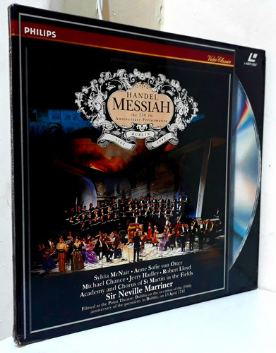Laserdisc O Messias (lacrado). Handel. 2 Lds.