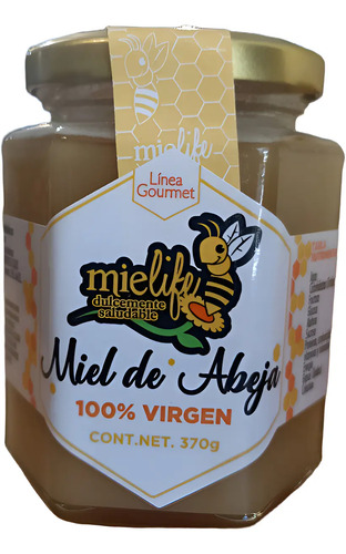 Miel De Abeja Virgen 370gr Gourmet | MercadoLibre