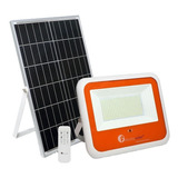 Reflector Led Energiu 100w + Panel Solar Con Control Remoto