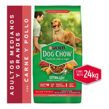 Alimentos Para Perros Dog Chow M-l 24 Kg( 1 Un)-super