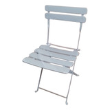 Silla De Bar Plegable Acero Color Gris