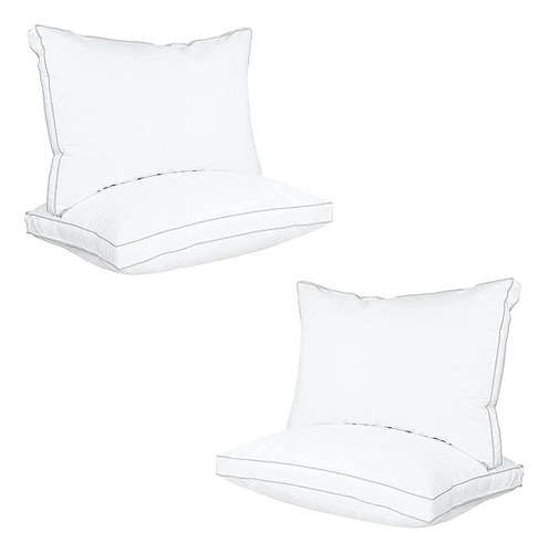 Almohadas Aldeana Simil Pluma 50x70cm Con Fuelle