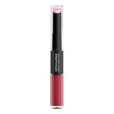 Labial Infallible Loréal Paris 24h 2-step Acabado Mate Color Rose Eternite