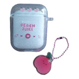 Capinha Case Fone De Ouvido Compatível Com AirPods 1/2 Peach