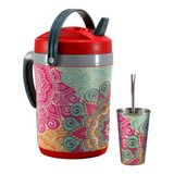 Set Terere Termo Vaso Bombilla, Mandalas