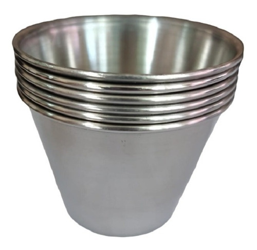 Salsero Ramekin Acero Inoxidable 10 Oz (paquete 6 Piezas)