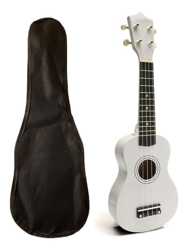 Ukelele De Madera Soprano Con Funda Manual Y Lecciones