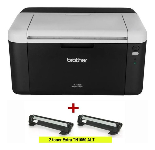 Impresora Laser Brother Hl-1202 + 2 Toner Extra Con Iva
