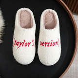 Zapatillas Taylor Swift Para Pareja, Invierno, Interior Y Ho