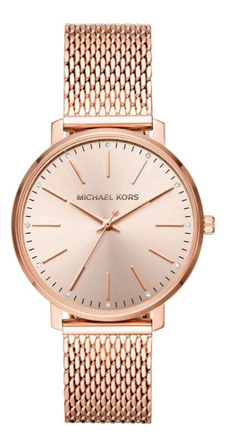Reloj Michael Kors Piper Pvd Oro Rosa Original Mujer E-watch