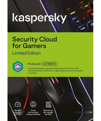 Antivirus Kaspersky Security Cloud For Gamers 3 Pc 1 Año