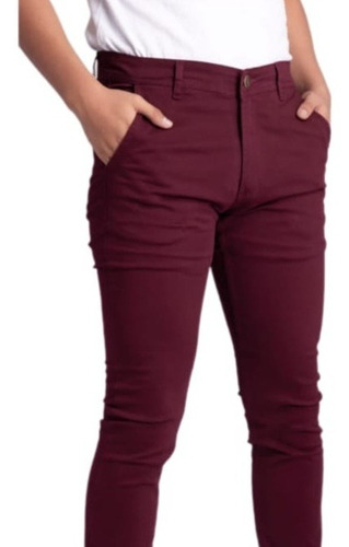 Pantalon Hombre Corte Chino Elastizado   Be Yourself Tiendas