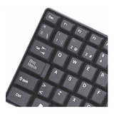 Teclado Ergonómico Green Leaf Resistente Al Agua 18-8343 Color Del Teclado Negro