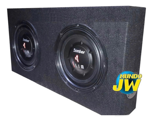 Combo Subwoofer Bomber 8 Slim Doble + Cajon Chato Mundojw