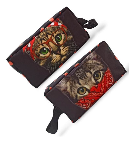 Cartuchera Escolar Gatos Personalizada Gato Gata Mascota 