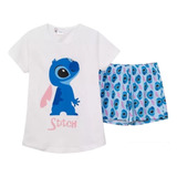 Pijama Stitch Teens - Manga Corta - Disney Lic. Original