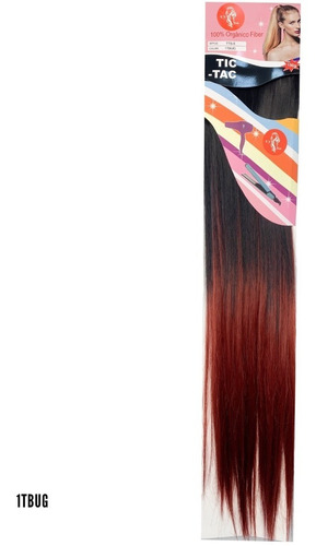 Cabelo Orgânico Aplique Tic Tac Liso Ombre Hair 70cm 140gr