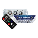 Kit 2 Strobos Flash Farol Rgb Caixa Bob Sound Beat Ritmico