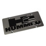 H2 Hummer Logotipo Negro Palabra Negra Placa Acero Hummer H1