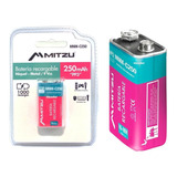 Batería Cuadrada Recargable 9v 250mah Mitzu Mz 