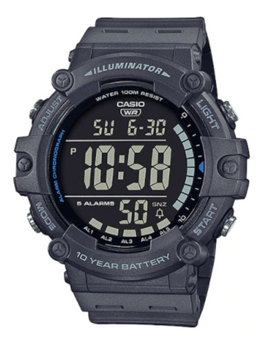 Reloj Hombre Casio Ae-1500wh-8bv. Pantalla Negativa