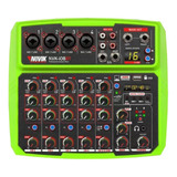 Consola Mixer Con Interfaz Usb Novik Neo Nvk I08bt Verde